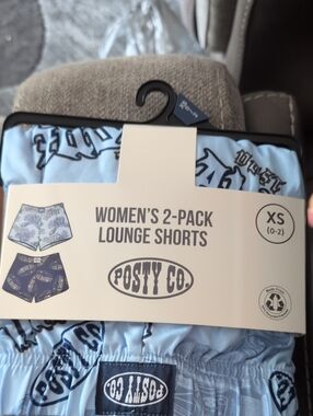 Women's Light Blue Athletic Lounge Shorts - XS
